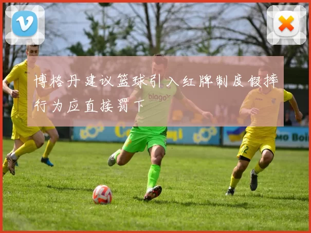 博格丹建议篮球引入红牌制度假摔行为应直接罚下